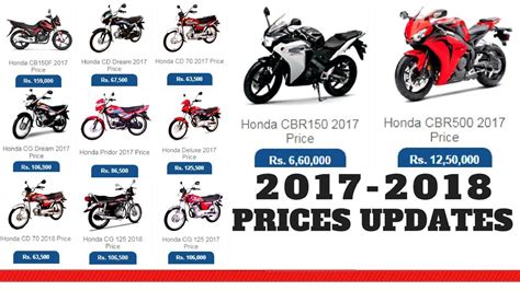 des marketing motorcycle price list.